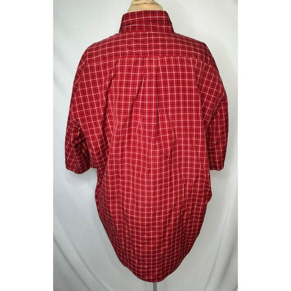 Ralph Lauren Blake 2X Red Blue Plaid Checkered Button-Down Shirt XXL - Picture 6 of 8